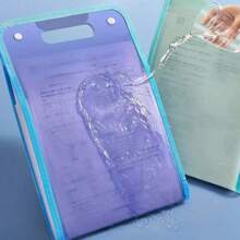 13 carpetas de archivo de bolsillo portátil A4 carta tamaño macaron color acordeado organizador de documentos para el aula Oficina Almacenamiento en casa - Morado G1002E - Ver 3