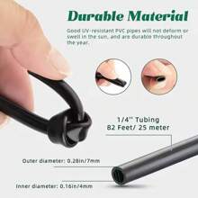 Garden Irrigation Kit, Garden Drip Irrigation System, Irrigation Micro Spray Watering Set, Garden DIY Flowerpot, Automatic Adjustable Water, Slouchy Tool - Multicolor - View 5