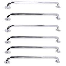 Barra de Apoio 70cm Aço Inox Kit 6 Unidades Idoso Criança Gestante Banheiro Box Casa Acessibilidade Deficiente Corrimao Suporte