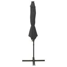 Cantilever Umbrella With LED Lighting 300 Cm Anthracite