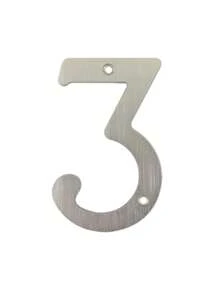 1 Pieza Números decorativos Para Exterior de Domicilio de 4 Pulgadas Material Metal - Gris - Ver 7