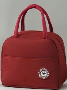 1pc Portable Lunch Bag Waterproof Thermal Insulated Lunch Box Bento Pouch Dinner Insulation Bag Student Thickened Cute Lunch Fruit Bag ; School Stuff Bag For School Work Lunch Bag For Women Cooler Bag