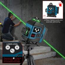 ONEVAN 16 Lines 4D Laser Level 360 Horizontal Vertical Green Line Laser Level Self Leveling Measuring And Leveling Tool - View 8