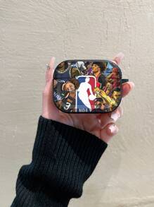 OLISI Basketball Star Print Silicone Protective Case Cover For Airpods 4/3/2/1, Suitable For Airpods Pro/Pro2 Earphones - Travel Stickers In Multiple Colors - View 3