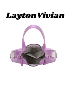 Bolsa Feminina Minimalista LaytonVivian com alça lateral ajustável