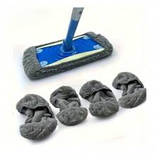 1/3PCS Green Reusable Mop Pads Refills Fit For - Washable Microfiber Wet And Dry Mop Pad Compatible With Sweeper Mops, Perfect For Surface And Hardwood Floor Cleaning(Mop Is NOT Included) - Multicolor - View 2