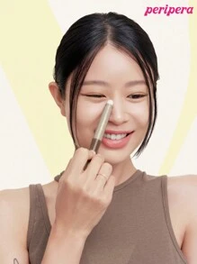 Peripera K-Beauty V 阴影混合棒，糊状轮廓棒，面部塑形和轮廓棒，带柔软刷头，自然哑光覆盖，轻盈柔滑的天鹅绒质地，瘦脸鼻，自然渐变，韩国彩妆 - #02 Deep Brown - 查看 4
