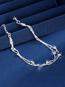 1pc Dual Layer Star Beaded Minimalist Chic Casual Bracelet