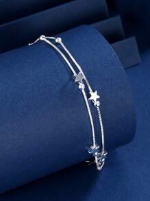 1pc Dual Layer Star Beaded Minimalist Chic Casual Bracelet