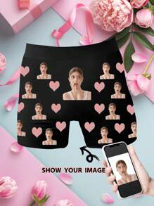 1-Piece Customized Picture Underwear, Customized Underwear With Photos, Photo Customization, Pattern Customization, Personalized Gifts For Boyfriends, Husbands And Fathers.,Dawg,Colorful,Cute,Adorable,Contracted,Funny,Custom,Unique,Customized,Personalized,Ideal Gifts For Him,Boyfriend,Girlfriend,Family,Friends,Grandparents,Children,Her