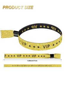 5 件/套 VIP 腕带、派对腕带、金色和黑色闪光 VIP 音乐会腕带、贵宾入场织物腕带、用于 VIP 识别的手动可调节和可重复使用的腕带、派对手镯、适用于派对、婚礼、生日、音乐节、展览、俱乐部、游乐园、假日、夜总会、水上乐园、节日用品的轻质活动腕带 - 彩色 - 查看 7