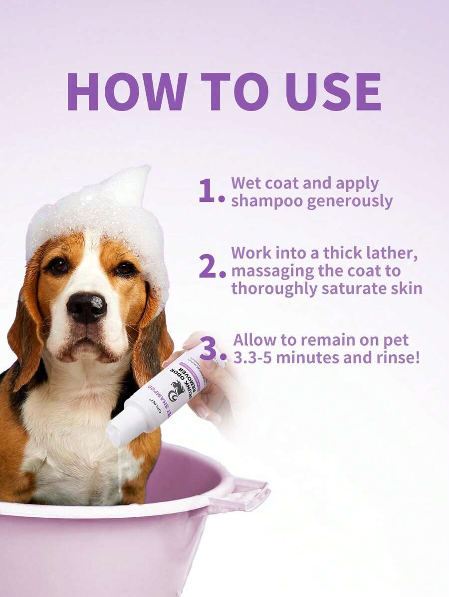 GJYC PET Effectively Skunk Odor Eliminating Shampoo For Dogs & Cats (3.