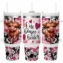 1 件 High Altitude Bull 保温杯，40 盎司不锈钢保温杯，随行杯，双层真空保温旅行杯，个性化设计，双层保温，适合家人和朋友返校礼物 - 彩色 - 查看 4