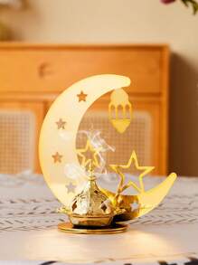 1个拉玛香炉，现代简约创意桌面装饰空气净化香炉，星形灯笼设计，适合开斋节/冬至 - 彩色 - 查看 8