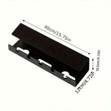 1 pieza Organizador de regleta de alimentación y almacenamiento lateral de escritorio, estante simple para gestión de cables, adecuado para dormitorio y oficina - Multicolor - Ver 10