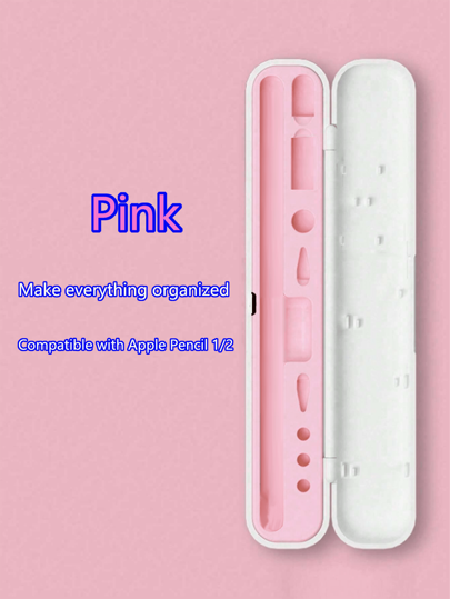 1pc Storage Box, Compatible With 1st/2nd Gen Apple Capacitive Touch Stylus, Pen Case, Pen Tips, Adapter (Stylus And Accessories Not Included) Gifts For Mother, Family, Friends, Birthday, Holiday Pen Accessories