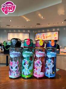 MY LITTLE PONY 1 件 700ML 独角兽图案透明水瓶，可爱防漏防摔户外运动水杯，适合户外活动、健身、返校、海滩旅行 - 彩色 - 查看 2