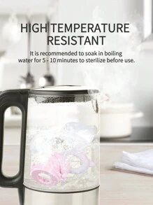 1pc Customized Name Logo Piggy Shaped Baby Fruit & Vegetable Feeder,Ornamental,Letter,Stylish,Cute,Colorful,Kawaii,Adorable,Casual,Unique,Customized,Baby Gifts,Cutebaby,Family,Friends,Daughter,Son,Her,For Children's Day