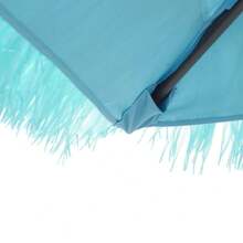 Parasol With Steel Pole Blue 268x268x226 Cm