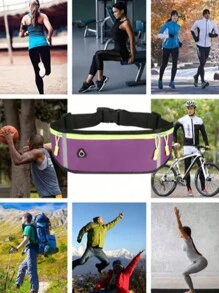 1pc Outdoor Sports Waist Bag, Running Fanny Pack, Waterproof Mobile Phone Storage Bag For Men And Women - Multicolor - View 4