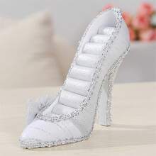 Jewelry Display Stand High Heeled Shoes Shaped Multi-Level Jewelry Holder Display For Earring, Bracelet, Ring - Bạc - Xem 3