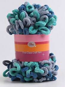 圆形羊毛纱，DIY 甜甜圈耳朵纱，手工编织粗羊毛纱，家居枕头毯围巾纱 - A - 查看 15