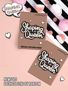 Misslyn Shaping Queen Bronzing Powder,Make Up Bronzer Powder Including Mirror, Contour & Bronzer, With Soft, Pigmented, Powdery, Y2K Makeup Party Beach Travel Holiday Camping Outdoors Present Rose Fashion Girl New Year Cosmetic Cosplay Best Trip Festivals Color Fancy Campus School Charm Vibe Cny Chinese New Year, Valentine's Day Gifts,Vegan,Cruelty Free