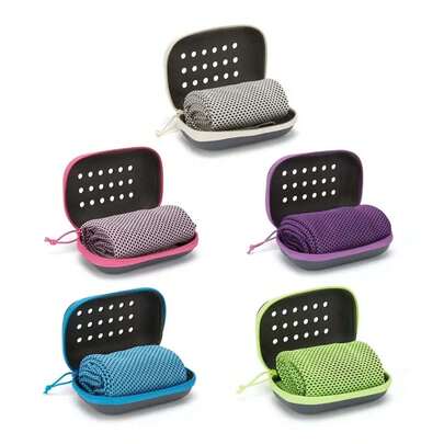 1pc Quick Dry Cooling Towel, Soft Breathable Sweat-Absorbing Sports Towel With Storage Box For Running, Yoga, Fitness, Golf