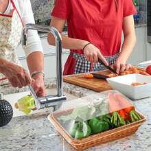 1 giỏ đựng bánh mì và trái cây, giỏ đựng đồ gia dụng bằng mây đan giả có nắp và nắp đậy thực phẩm bằng acrylic, thích hợp cho phòng khách, bàn ăn, giỏ đựng đồ ăn nhẹ chống côn trùng - Quà tặng Giáng sinh nhiều màu sắc nhạt và nâu đậm - Nhiều màu - Xem 8
