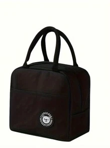 1pc Portable Lightweight Tote Insulated Bag Lunch Bag Outdoor Picnic Bag, Bento Bags For Students, Beach Carrying, Keeping Food Fresh, Multi-Kinetic Work And Outdoor Camping Bento Bags, Leisure Style