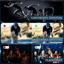 4K UHD 48MP Autofocus Vlogging Camera 16X Digital Zoom 180° Flip Screen Compact Camera For Teenagers Beginners Adults Black - 請選擇1 - 查看 3