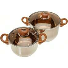 Stainless Stee Cookware Set Pots Sauce Pans Frying Pan Set 12 Pieces, Silver - 1 - View 2