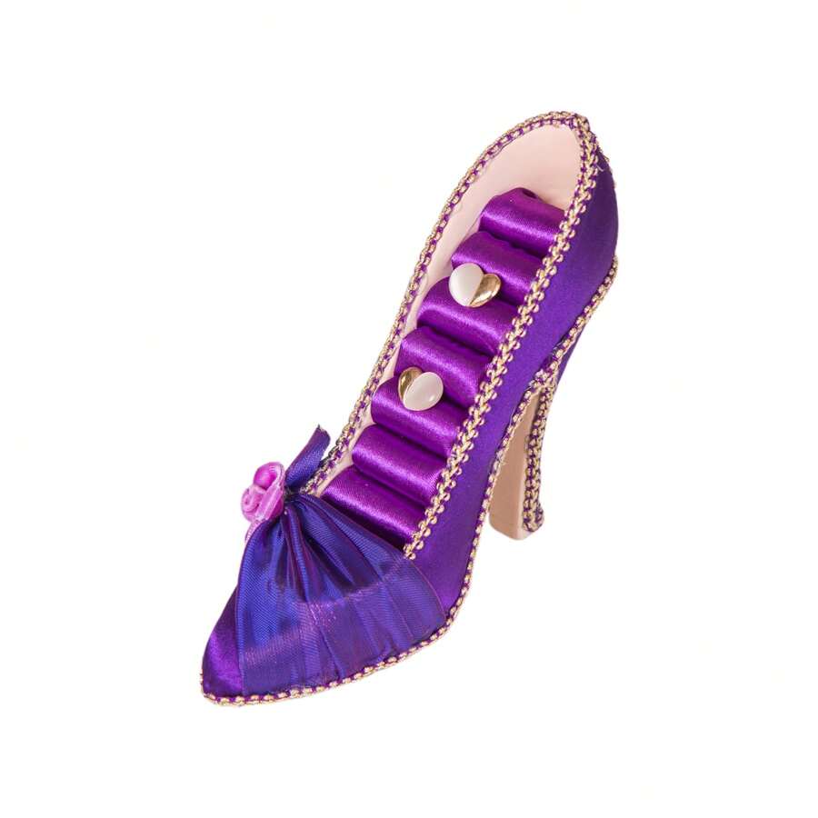 Jewelry Display Stand High Heeled Shoes Shaped Multi-Level Jewelry Holder Display For Earring, Bracelet, Ring - 紫色 - 查看 1
