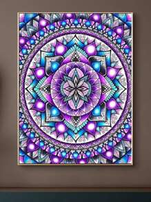 5D Diamond Painting Kit With Mandala Flower Pattern, New DIY Diamond Embroidery Mosaic Decorative Home Art Gifts Birthday Graduation Diamond Painting Diamond Art