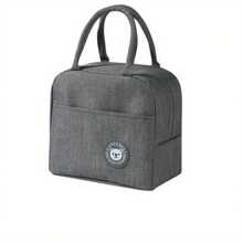 1pc Portable Lightweight Tote Insulated Bag Lunch Bag Outdoor Picnic Bag, Bento Bags For Students, Beach Carrying, Keeping Food Fresh, Multi-Kinetic Work And Outdoor Camping Bento Bags, Leisure Style