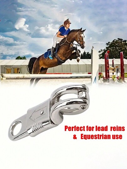 Aluminum Alloy Panic Hook Snap Clip - Quick Release Buckle For Equestrian Lead Reins & Horse Riding Equipment