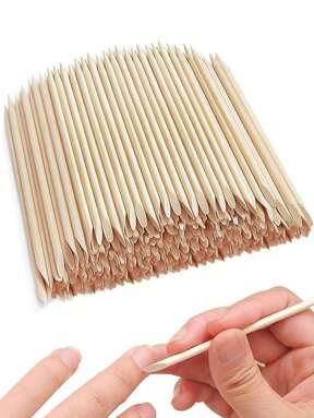 10/50/100/200/500/2000 szt. 114 mm/4,49 cala pomarańczowy patyk z drewna do odsuwania skórek i czyszczenia paznokci, odpowiedni do salonów kosmetycznych i majsterkowania, artykuły do paznokci, narzędzia do paznokci, narzędzia do zdobienia paznokci, powrót do szkoły, paznokcie, narzędzia do paznokci do naklejania na paznokcie