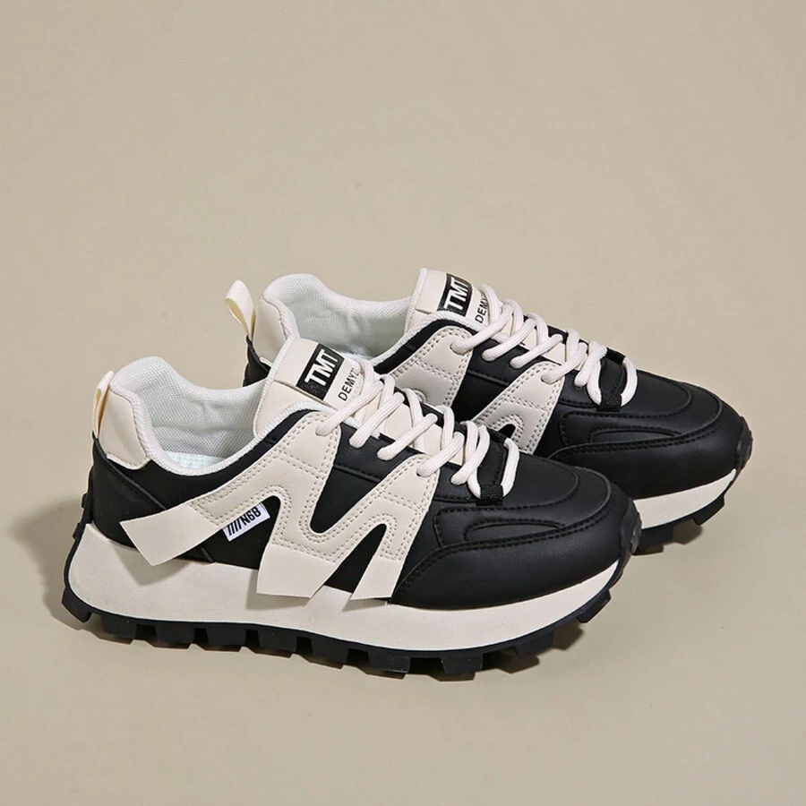 Women's Outdoor Casual Shoes, Breathable Versatile Sports Sneakers, High Quality Fashion Women Shoes - Black - View 1