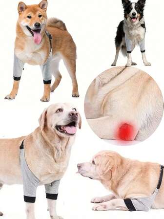 Dog Knee & Elbow Protector Clothes, Dog Leg Warmer Protector, Warm And Protective For Dog Front Legs
