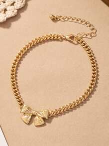 1pc Luxury Fashion Butterfly Metal Anklet, Suitable For Daily Wear, Gift For Friends, Beach Accessory,Summer,Jewellery,Festival,Classy - Gold - View 4