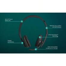 SENNHEISER Bluetooth Headset With Microphone Wireless Headphones 27 Hours Battery Life EPOS BrainAdapt Technology - black1 - View 2