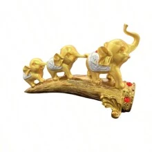 European Style Living Room Cabinet Rack TV Cabinet Elephant Decor Creative Home Entrance Decorations 3pcs Small Elephant Statue Birthday - Triple Elephant - View 4