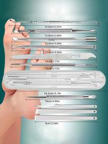 10-In-1 Pedicure Kit With Foot Files, Mother's Day Gifts, Gifts For Women, Gifts For Wife, And Rasp - Perfect For Removing Hard Dead Skin And Exfoliating Feet - Portable Storage Box Included, Travel Kit