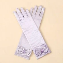 1 Pair Women Butterfly Decorated Gloves, Party Costume Gloves, Casual Polyester Fiber (Polyester) - A - View 14