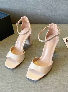 Damen Pumps mit hohem Absatz, elegante Modelle in Unifarben, für den Lässig Look