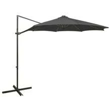 Cantilever Umbrella With LED Lighting 300 Cm Anthracite