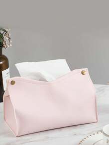 1pc/ 2pcs Set Minimalist Embossed Text Phrase Paper Towel Box, PU Leather V-Shaped Waterproof Desktop Upright Paper Napkin Holder Storage Organizer For Office, Restaurant, Bar, Living Room, Bedroom, Bathroom