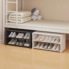 Dorm Shoe Rack, Simple Bedside Storage Organizer, Dust-Proof Multi-Layer Shoe Cabinet For Home/Office, Narrow - Multicolor - View 1