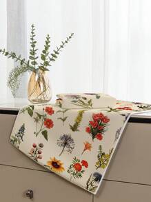 2pcs Vintage Mushroom Kitchen Towels Brown Beige Dish Towels Retro Botanical Hand Drying Tea Towels For Cooking Baking Party Supplies