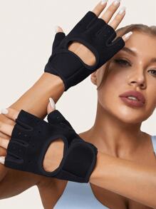 1 Pair Unisex Half Finger Fitness Gloves, Non-Slip Breathable, Suitable For Cycling, Weightlifting, Dumbbell And Other Sports, With Shock Absorption And Palm Protection, Ideal For Sports, Beach Games And Various Occasions. Fitness Accessories, Sports, Gym, Home Workout, Women's Fitness Gloves, Boxing Gloves, Fitness Gloves, Men's Fitness Gloves.